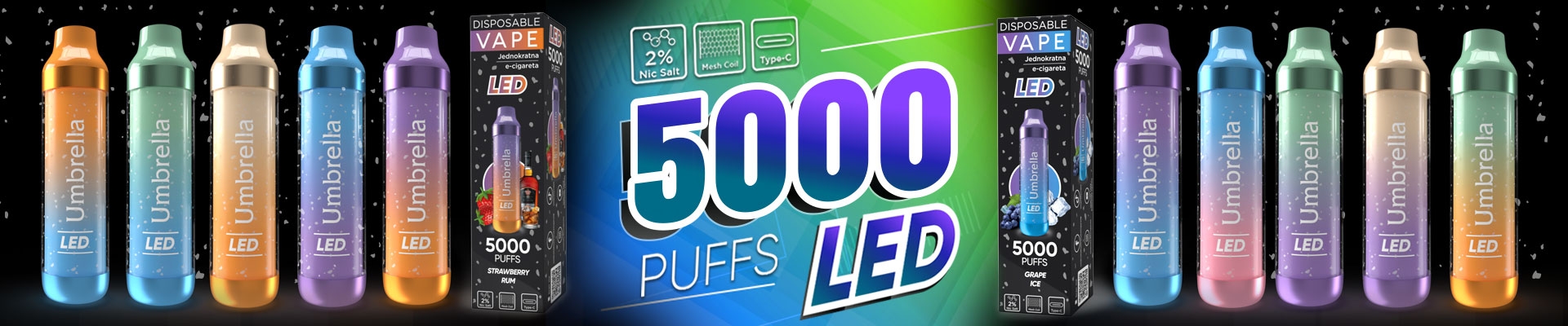 Vape 5000 PUFFS LED