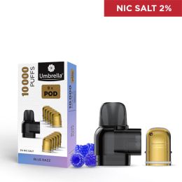 Umbrella 10000 PUFFS Tank + 8 POD Blue Razz 20mg