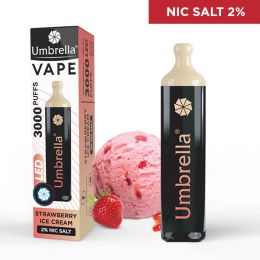 VAPE 3000 PUFFS LED Strawberry Ice Cream 2%