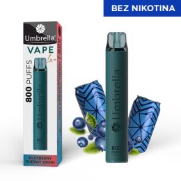 VAPE 800 PUFFS Leather Blueberry Energy Drink 0%