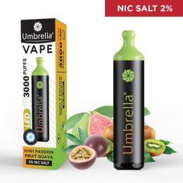 VAPE 3000 PUFFS LED Kiwi Passion Fruit Guava 2%