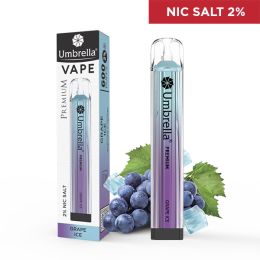 VAPE 600 puffs PREMIUM Grape Ice 2%