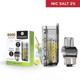 Umbrella 6000 PUFFS Tank + Posuda Lemon Mojito 2%