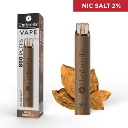 VAPE 800 PUFFS Leather Gold Tobacco 2%