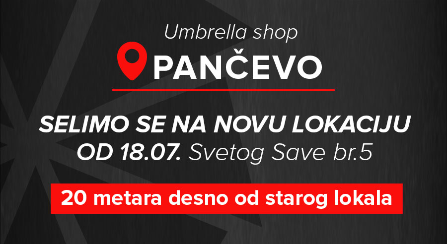 Umbrella shop u Pančevu se seli na novu lokaciju