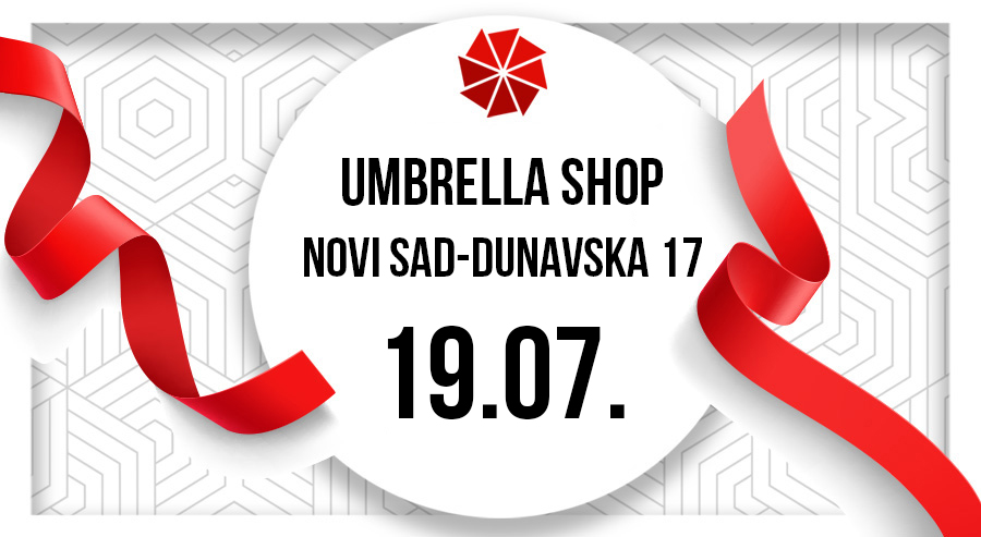 Novo Umbrella prodajno mesto u Novom Sadu u Dunavskoj ulici